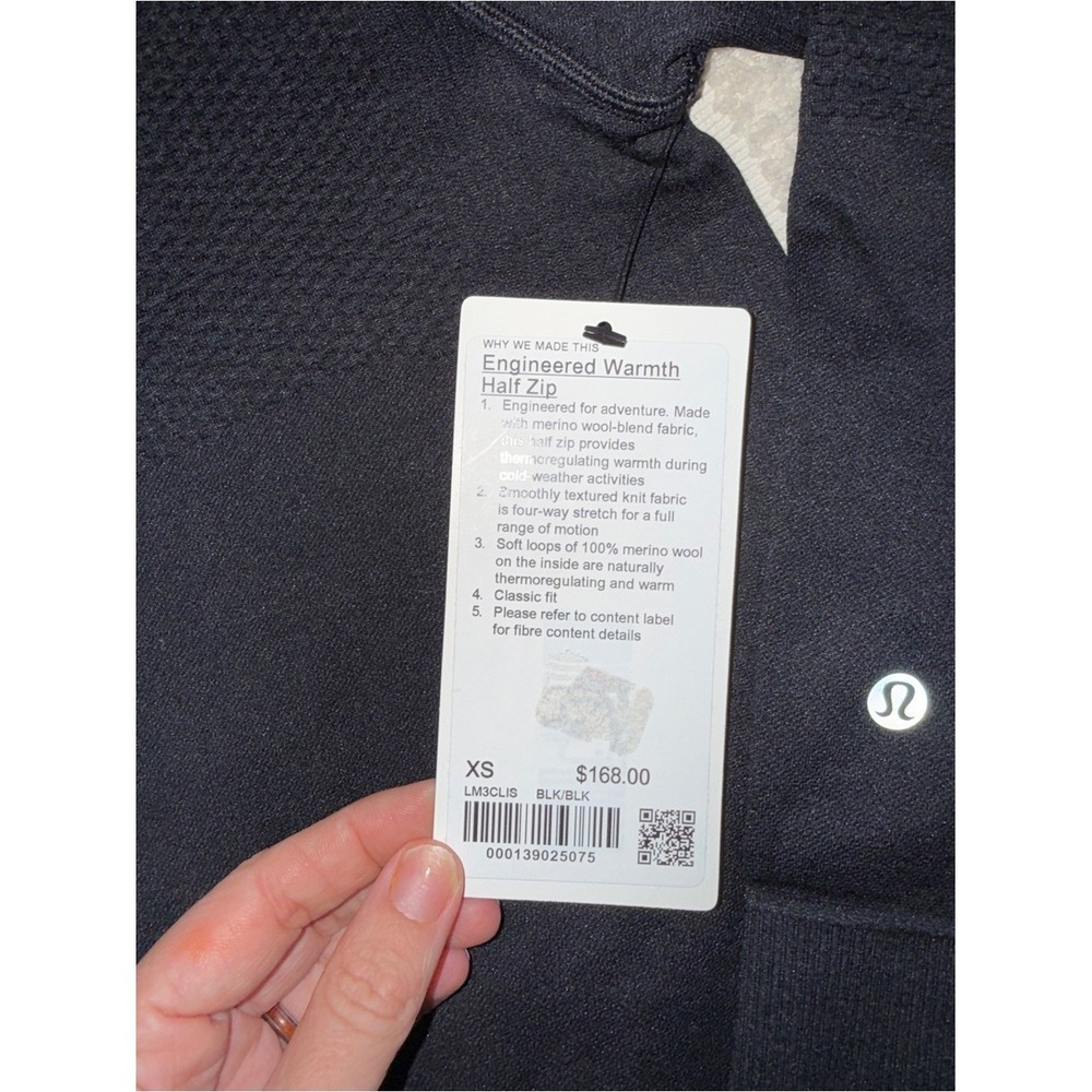 NWT‎ Lululemon Engineered Warmth Half Zip size XS - Picture 4 of 6
